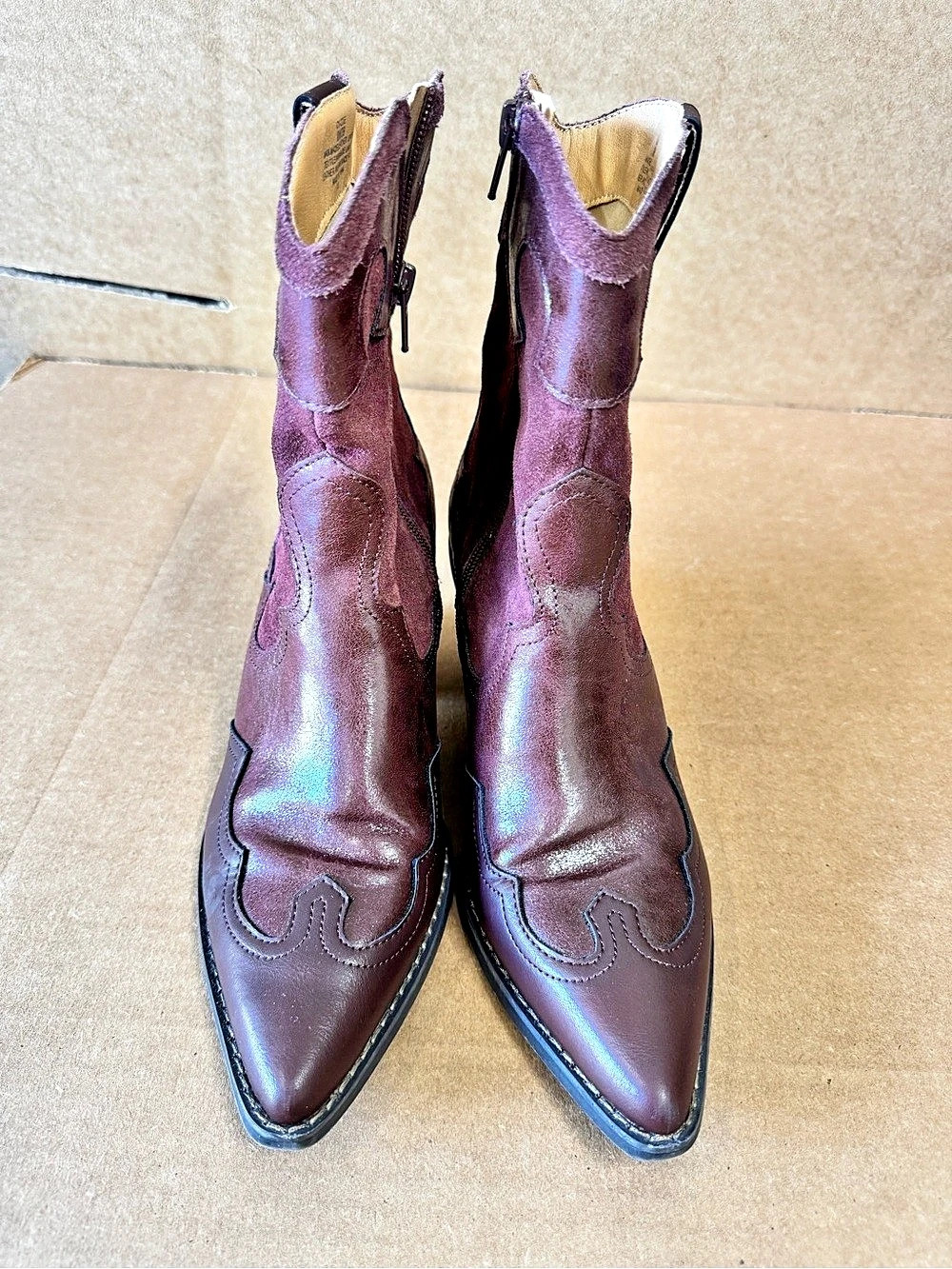 Crown Vintage Izzie Western Bootie Brown US 8M/39 - Picture 2 of 12